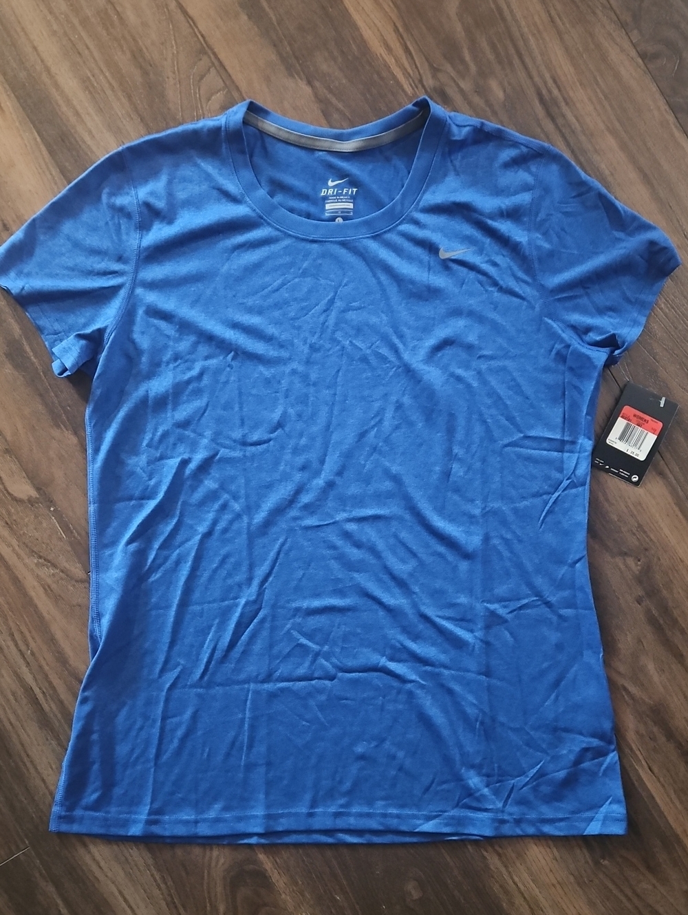 Nike Women's Short Sleeve Dri-FIT Tee in Royal Blue